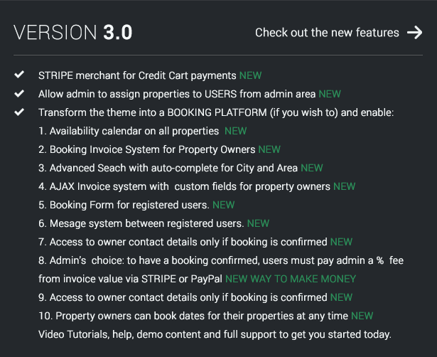 wpestate 3.0 features