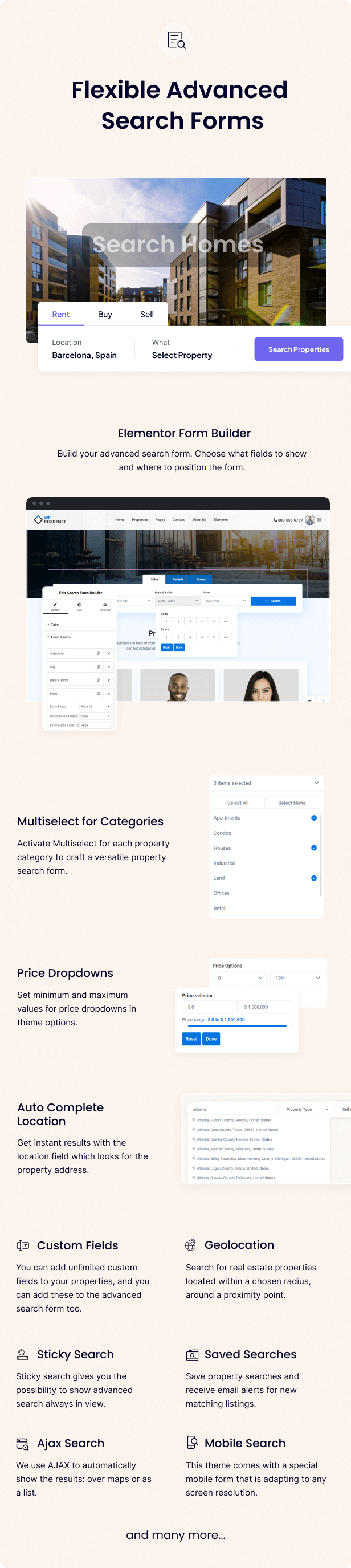 wpresidence features