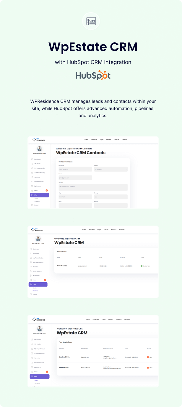 wpresidence features